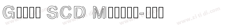 Gully SCD Medium字体转换